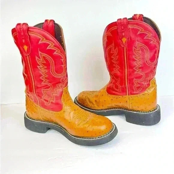 Justin Gypsy Boots L9911 Ladies Casual Boot Size 6.5B Leather - Picture 2 of 10